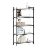Bookcase 5-Tier Grey Sonoma 80x30x154 cm Engineered Wood 837680