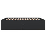 Bed Frame without Mattress Black 200x200 cm 3280896