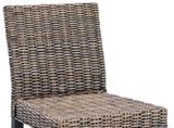Dining Chair 2 pcs Solid Mahogany Wood Black Wash 42012421
