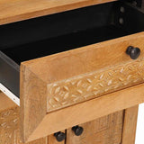 Bedside Cabinet Light Brown 50 x 33 x 60 cm Solid Acacia wood 4018091