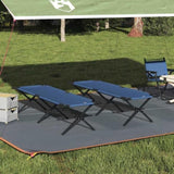 Folding Camping Bed Folding Manual Blue Oxford fabric 42003180