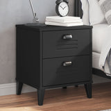 ZNTS Bedside Cabinet VIKEN Black Engineered Wood 374909