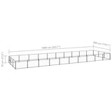 Dog Kennel Black 30 m Steel 3082134