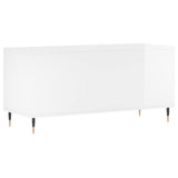Record Cabinet High Gloss White 100x38x48 cm Engineered Wood 831742