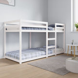 Bunk Bed without Mattress White 80x200 cm Solid Wood Pine 821650