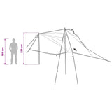 Car Tent with Roof Green 350 x 250 cm Polyester and Steel 42028551