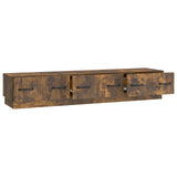 TV Cabinet Smoked Oak 147 x 34.5 x 27 cm Engineered Wood 895400