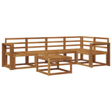 Outdoor Sofa Set 6 pcs Natural Solid Acacia Wood 3366432