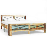 Bed Frame without Mattress Solid Reclaimed Wood 140x200 cm 247666