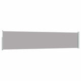 Patio Retractable Side Awning 100x514 cm Grey 48386