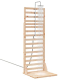 Outdoor Shower 225 cm Solid Pine Wood and Stainless Steel 886348