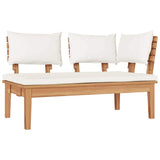 Garden Sofa Set 4 pcs Brown and Cream 3356864