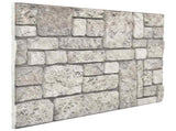 Wall Panels 10 pcs Grey 100 x 50 cm EPS Foam 332929