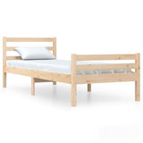 Bed Frame without Mattress Solid Wood 100x200 cm 814809