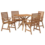 5 Piece Garden Dining Set Solid Wood Acacia 3283569