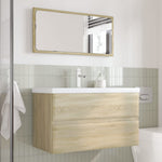 ZNTS 3 Piece Bathroom Furniture Set Sonoma Oak Engineered Wood 3325037