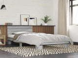 Bed Frame with Headboard Grey Sonoma 80 x 200 cm 8009092