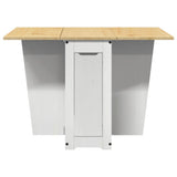 Butterfly Dining Table Foldable Corona White Solid Wood Pine 4013435