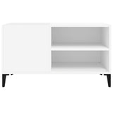 Record Cabinet White 84.5x38x48 cm Engineered Wood 831949