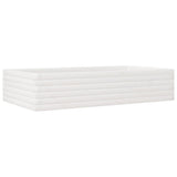 Garden Planter White 110x60x23 cm Solid Wood Pine 847239