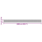 Rug Rectangular Light Natural70x1000 cm Bamboo 376897