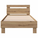 Bed Frame with Headboard Artisan Oak 80 x 200 cm 8009025
