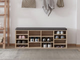 Multi-Storage Shoe Rack w/ 14 Compartments Cushion Moving Shelves Solid Frame Foot Pads Home Office T3398P344820