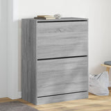 Shoe Cabinet with 2 Flip-Drawers Grey Sonoma 80x42x108 cm 3214404