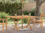 Folding Garden Table 110x110x75 cm Solid Wood Teak 362616