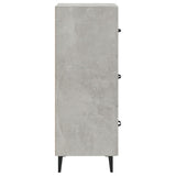 Sideboard Concrete Grey 34.5x34x90 cm Engineered Wood 812352