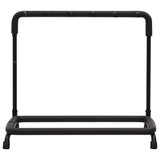 Folding Guitar Stand with 5 Sections Black 74x41x66 cm Steel 70174