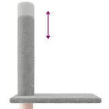 Floor to Ceiling Cat Tree Light Grey 250.5-276.5 cm 171721