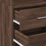 Highboard Brown Oak 40x42.5x185 cm Engineered Wood 3281447