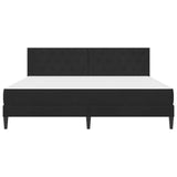 Bed Frame with Mattress Black 180 x 200 cm Velvet 3415261
