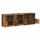 LED Sideboard Old Wood 202 x 37 x 67 cm Engineered Wood 3333112