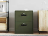 File Cabinet Olive Green 45.5 x 42 x 74.5 cm Cold-Rolled Steel 891614