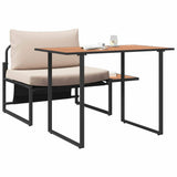 Outdoor Steel Seating 2 pcs Taupe Steel 42004139