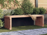 Garden Bench Natural Douglas Solid Douglas Wood Large 832528
