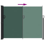 ZNTS Retractable Side Awning Dark Green 160x500 cm 4004440