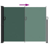 ZNTS Retractable Side Awning Dark Green 160x500 cm 4004440
