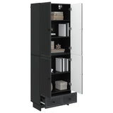 Cabinet Set 2 pcs Black 66 x 34.5 x 95 cm Engineered Wood 3416350
