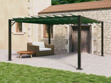 Gazebo with Louvered Roof 3 x 3 x 2.14 m Green 42030524