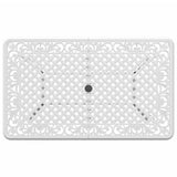 Garden Table White 150x90x72 cm Cast Aluminium 4002805