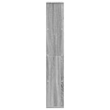 Bookcase Grey Sonoma 60x20x120.5 cm Engineered Wood 858152