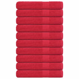Towels 10 pcs "FROGN" Red 100x200 cm 100% Cotton 136940