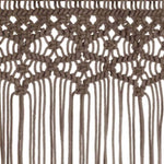 ZNTS Macrame Curtain Taupe 140x240 cm Cotton 323981