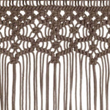 ZNTS Macrame Curtain Taupe 140x240 cm Cotton 323981