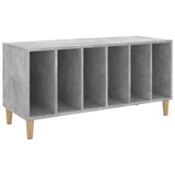 Record Cabinet Concrete Grey 100x38x48 cm Engineered Wood 831977