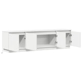TV Cabinet with LED White 180 x 38 x 49 cm Engineered Wood 3376144