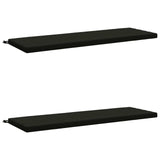 2-Piece Bench Cushions SOEST 2 pcs 100% Polyester Black 949401